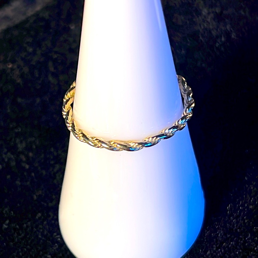 Miansai gold Vermeil Rope Chain Rings Various Sizes